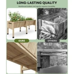 TROPOW Raised Garden Bed With Legs, Elevated Wooden Planter Box -Furniture GUEST ed35113f 32b4 4c37 947f dacbc48ae1b1