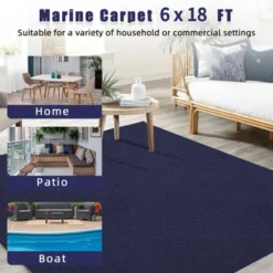 6FT X 18FT Boat Flooring Carpet, Marine Outdoor Rug, Indoor/Outdoor Mat For Patio Deck, TPR Non-Slip, Black, Waterproof, Ideal For Camping 10 6FT X 18FT Boat Flooring Carpet, Marine Outdoor Rug, Indoor/Outdoor Mat For Patio Deck, TPR Non-Slip, Black, Waterproof, Ideal For Camping -Furniture GUEST edb463b2 9fce 4c46 9d79 2065c4dee5c2