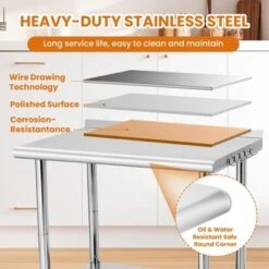 Commercial Kitchen Work Table -Furniture GUEST edfb5ab3 d2bc 4b4b a6a5 0defe9251f68