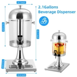 8L Beverage Dispenser, Hot & Cold Drink Dispensers For Home Parties Buffet Catering, Stainless Steel Water Juice Dispenser -Furniture GUEST ee109a24 e618 4e35 bd0e 5dea3e725963