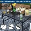 35"x24" Aluminum Folding Camping Table，Portable Table With Adjustable Height(16"–25"), Light-Weight For Indoor/Outdoor, Beach, Picnics, And RV Trips -Furniture GUEST f0ae4910 6935 4afb b695 c3d52d927f47