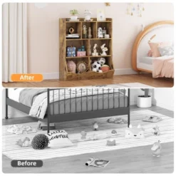 3-Tier Kids Bookcase & Toy Organizer - Storage Cabinet With Cubbies For Playroom, Bedroom, Nursery -Furniture GUEST f0ae5453 b988 4e0f bbb2 71ff42da30ba