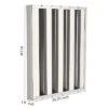 Commercial Range Hood Filters, 6 Pcs 430 Stainless Steel 5 Grooves Commercial Hood Filter For Kitchen Exhaust Hoods -Furniture GUEST f0c67cf7 4510 4939 9a8a b09ad6105c3d