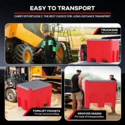 58 Gallon Portable Diesel Fuel Tank With 12v Electric Transfer Pump (10 GPM Flow), 13.1Ft Hose, Auto Nozzle & 360¡ã Swivel Connector -Furniture GUEST f0d29ba1 2398 453b abcd c3185c33ffa7