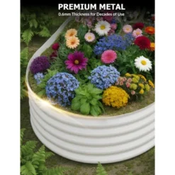 TROPOW Oval Raised Garden Bed (2-Pack) ¨C Double Your Gardening Potential With Ergonomic Steel Planters -Furniture GUEST f13581a7 bc96 4734 afad 780e0d09f8c3