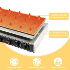 50 PCS Mini Pancakes Maker Machine,110V Mini Dutch Pancake Maker,1800W Commercial Electric Nonstick Waffle Maker Machine For Home And Restaurants -Furniture GUEST f505d14a 15ac 4ecd be38 b6c07257306f