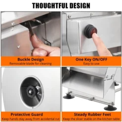 Electric Vegetable Fruit Slicer, 0-10mm Thickness Adjustable, Commercial Vegetable Fruit Slicer -Furniture GUEST f50e36fd d83b 431d 963a 0bb1b6a78642