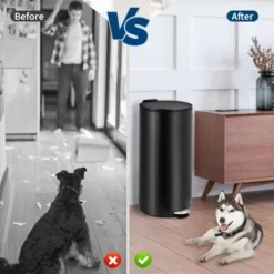 8 Gallon Round Trash Can, 30L Modern Garbage Can With Soft Close Lid And Foot Pedal, Removable Inner Bucket For Living Room, Bathroom, Kitchen -Furniture GUEST f686f811 39ed 4c66 9ce3 e273661393ca