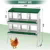 Chicken Nesting Box With Roll Out Egg Tray, Heavy Duty Galvanized Steel, Rustproof & Ventilated Laying Box For Chickens/Ducks, Wall Mount -Furniture GUEST f6bcc1d6 9b73 4620 8f9d ef106c222d09