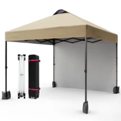10x10 Pop Up Canopy With Sidewalls For Outdoor, Portable Outdoor Canopy With One Push Setup, Easy Set-Up Waterproof Pop Up Tent For Outdoor Party -Furniture GUEST f7493ec4 675f 40f5 92ed 57e614ef4556