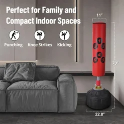 Punching Bag With Stand, 70inch Freestanding Heavy Boxing Bag 203lbs Bearing - Stable Base For Adult Youth Men Kickboxing Home Gym -Furniture GUEST f7c7d235 fa62 4462 bd8a 6fb7cf633b13