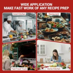 Multi-Functional Vegetable Cutter - High-Efficiency Motor,Dicer With 2 Size Feed Ports, Vegetable Processor Detachable Stainless Steel Blade -Furniture GUEST f94d9fdf b7b7 405a a3e1 0b425b6393da