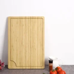 Large Bamboo Cutting Board, Wooden Cutting Board For Kitchen With Handles And Juice Groove, Chopping Board -Furniture GUEST fa35d96f 06b0 4390 869a 01fb9eb80a8f