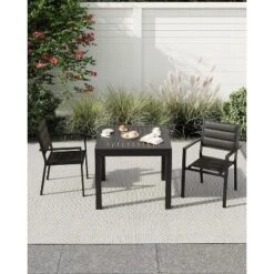 Patio Extendable Dining Table For 4-6,Aluminum Outdoor Dining Table 31.5-63 For Backyard Porch, Deck -Furniture GUEST fae28731 cd93 4837 a753 3954375dd667