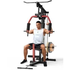 Home Gym Equipment Multifunctional Home Gym Machine With Leg Press & Pulley System, Exercise Equipment For Full Body Strength Training -Furniture GUEST fc236426 7fab 43bc 9cea 92818e4525f0
