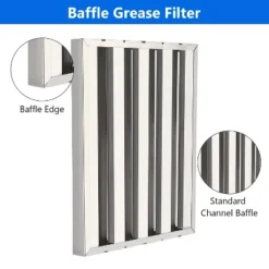 Pack Of 6 Commercial Hood Filters - 19.5"x15.5" 30 Stainless Steel, 5 Grooves Kitchen Range Hood Baffle Grease Filters 13 Pack Of 6 Commercial Hood Filters - 19.5"x15.5" 30 Stainless Steel, 5 Grooves Kitchen Range Hood Baffle Grease Filters -Furniture GUEST fe567796 f380 418e 897c 4cbe317d3099 1
