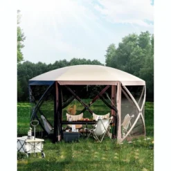 Pop-Up Screen Tent Gazebo, 12 X 12 Ft Camping Canopy Instant Shade, Featuring 6 Removable Privacy Canopy, And Made From 210D Oxford Fabric 16 Pop-Up Screen Tent Gazebo, 12 X 12 Ft Camping Canopy Instant Shade, Featuring 6 Removable Privacy Canopy, And Made From 210D Oxford Fabric -Furniture GUEST fed40851 8e6b 4db1 9acf 3b59d9620f5a